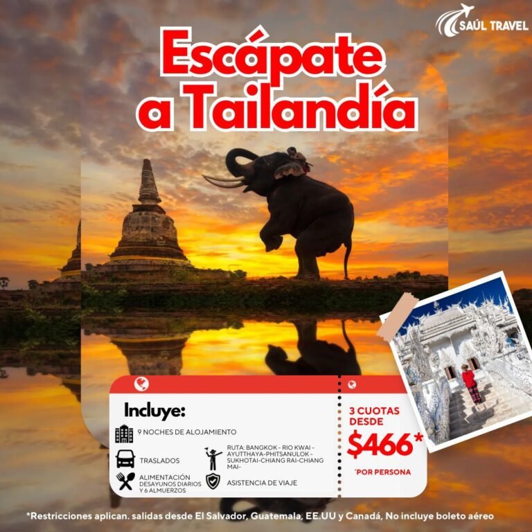 ESCÁPATE A TAILANDIA