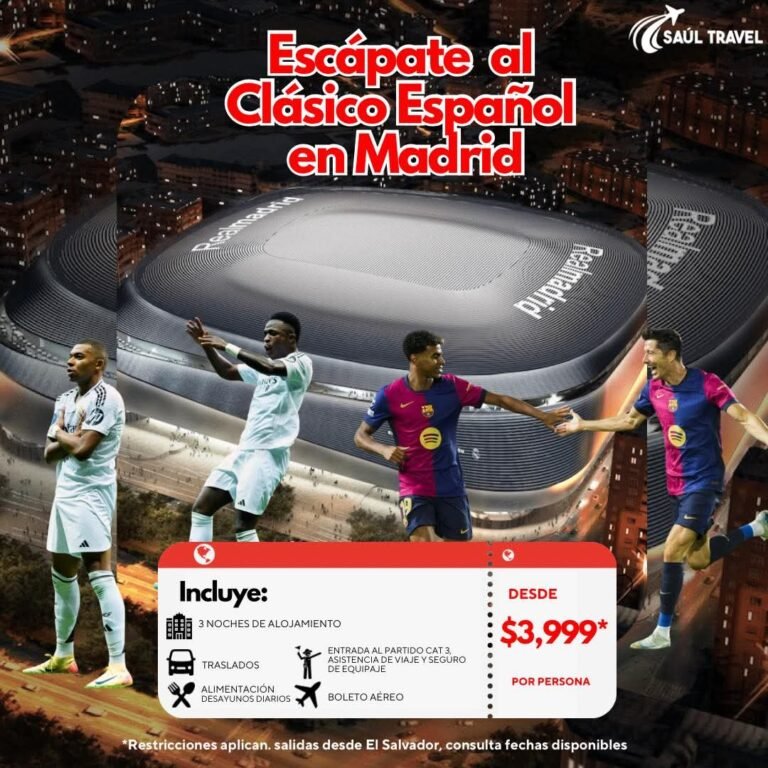 ESCÁPATE AL CLÁSICO ESPAÑOL EN MADRID