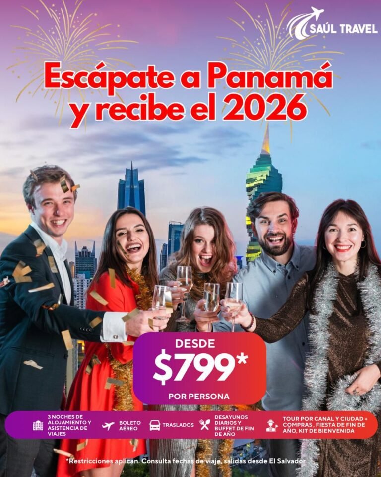 ESCÁPATE A PANAMÁ Y RECIBE EL 2026